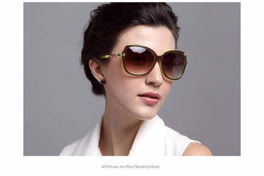 AOUBOU 2023 Luxury Diamond Pearl Polarized Sunglasses UV400