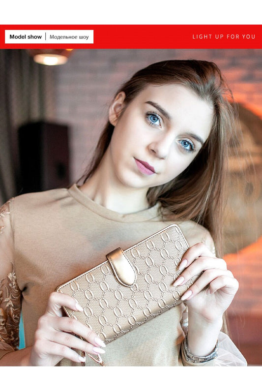 FOXER - Stylish Leather Phone Wristlet Wallet