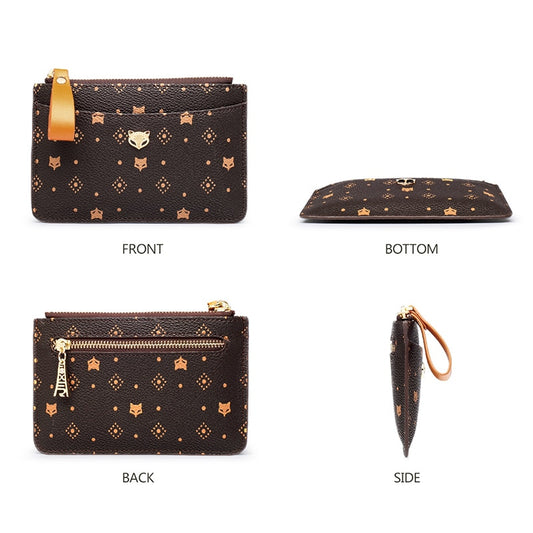 FOXER Wallet Embossing Mini Card Holder