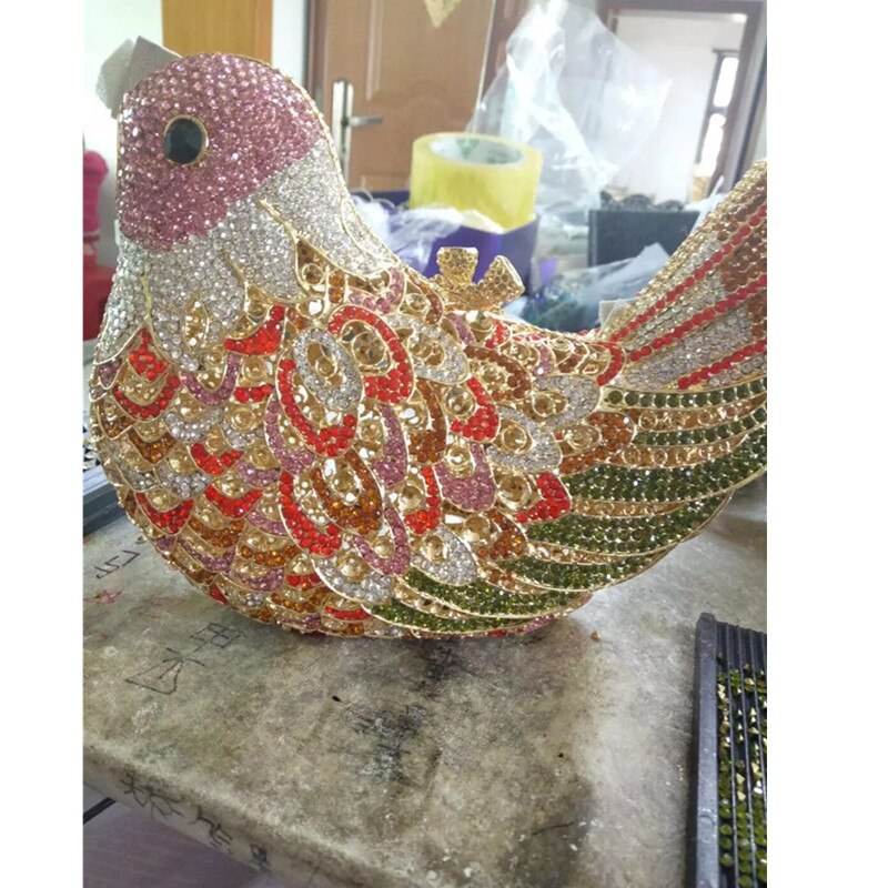Latest Handmade Bird Design Clutches/Purse