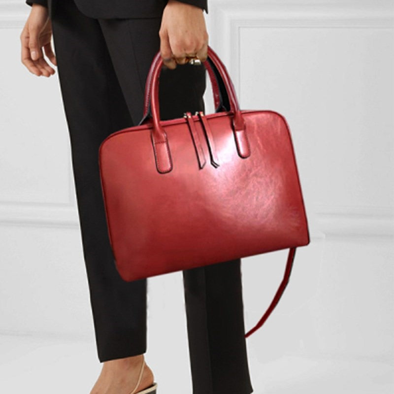 GENUINE LEATHER Briefcase Laptop Bags