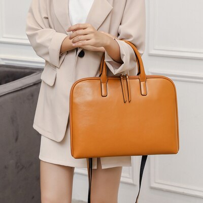 GENUINE LEATHER Briefcase Laptop Bags