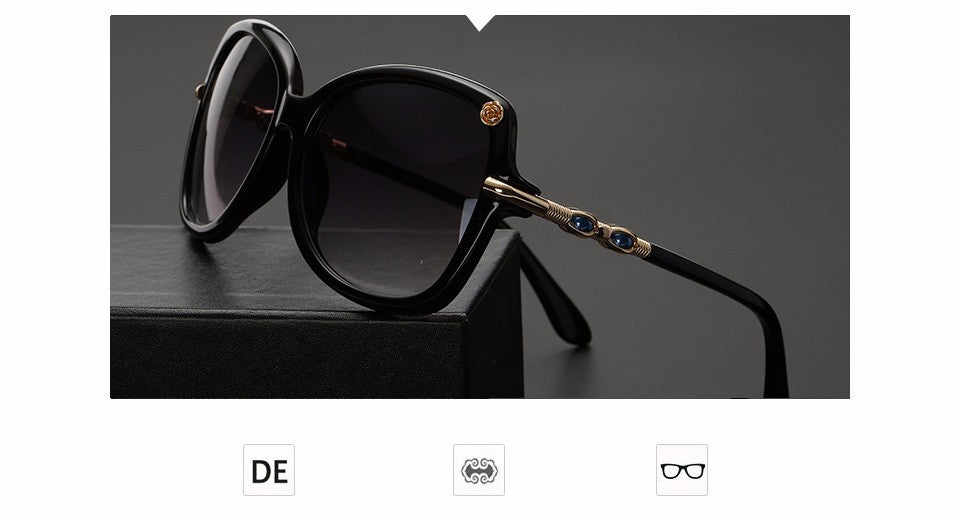 AOUBOU 2023 Luxury Diamond Pearl Polarized Sunglasses UV400