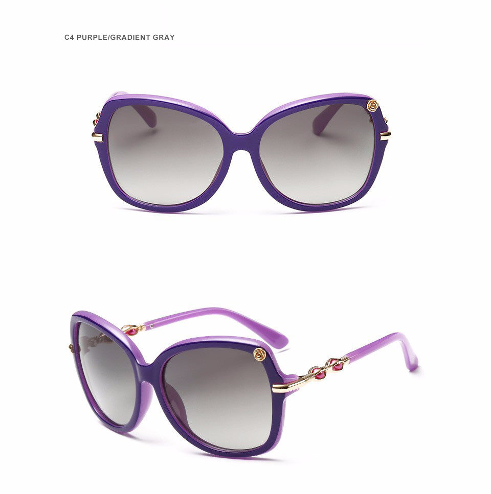 AOUBOU 2023 Luxury Diamond Pearl Polarized Sunglasses UV400