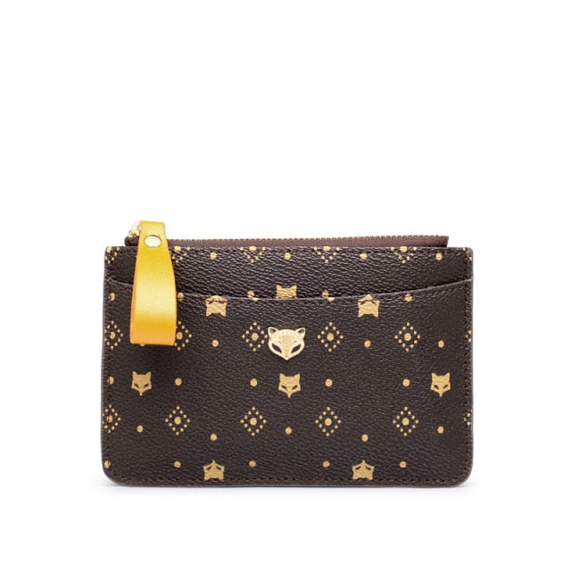 FOXER Wallet Embossing Mini Card Holder