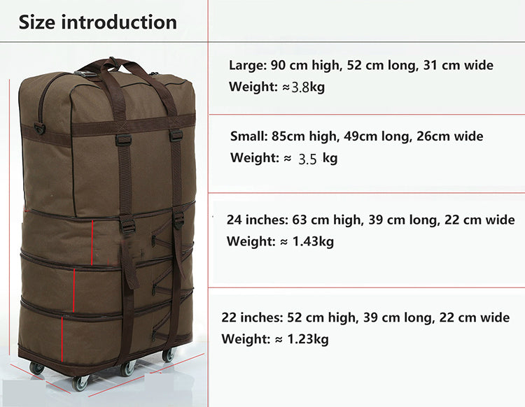 Folding Luggage Bags with Wheels