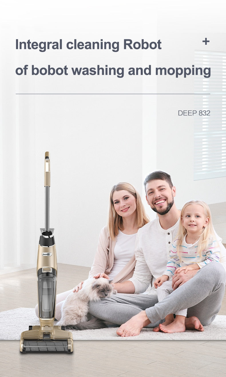 BOBOT DEEP 832 Cordless Floor Washer Vacuum with UV Sterilizer