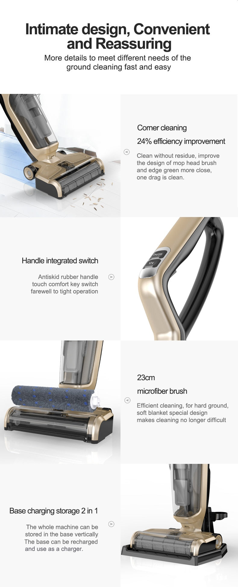 BOBOT DEEP 832 Cordless Floor Washer Vacuum with UV Sterilizer