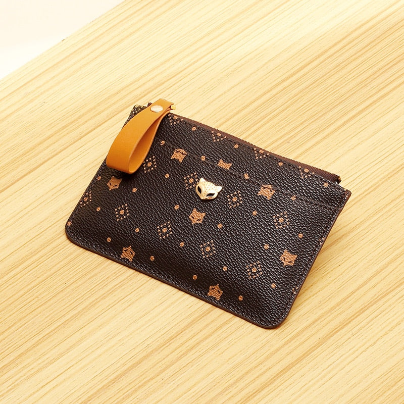 FOXER Wallet Embossing Mini Card Holder