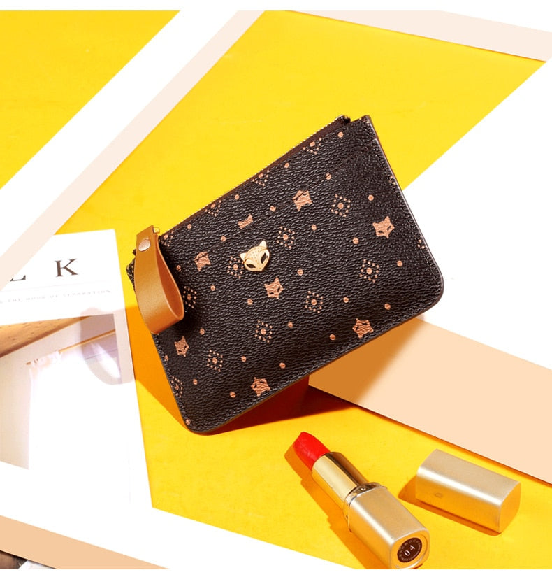 FOXER Wallet Embossing Mini Card Holder