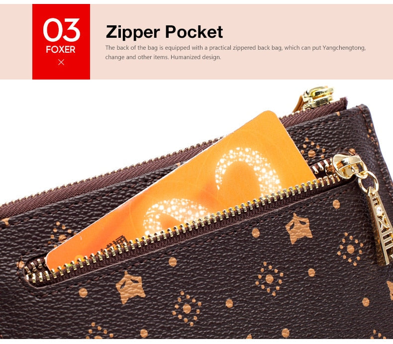 FOXER Wallet Embossing Mini Card Holder