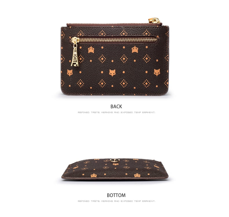 FOXER Wallet Embossing Mini Card Holder