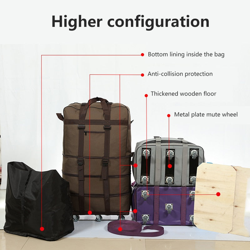 Folding Luggage Bags with Wheels