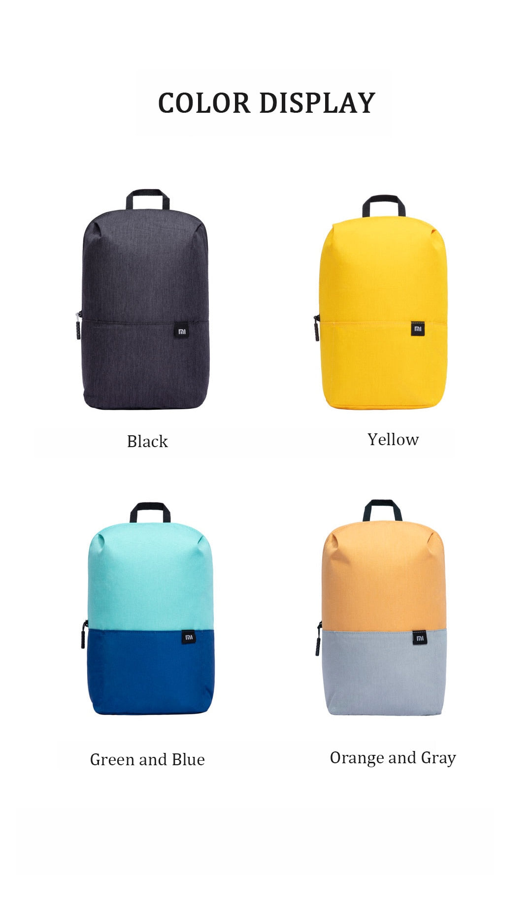 Waterproof Colorful Mini Backpacks
