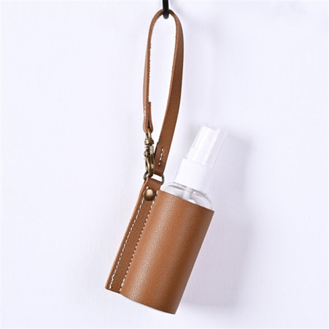 Leather Upright/Hanging Sanitizer Bottle Holders 30ml
