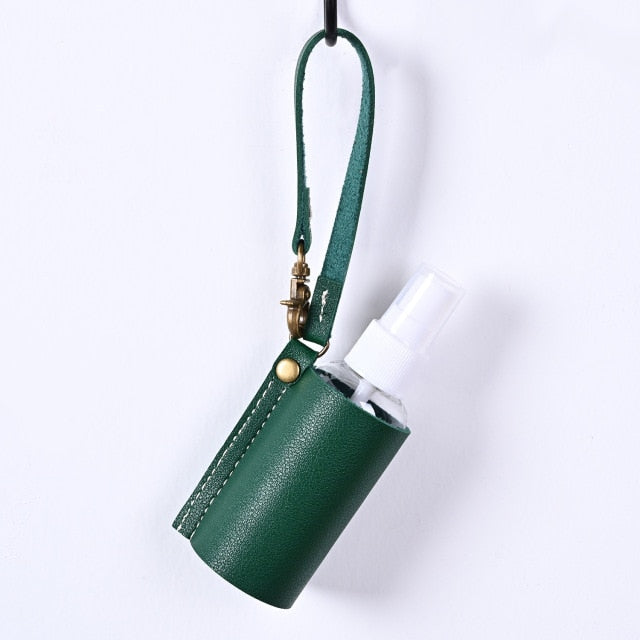 Leather Upright/Hanging Sanitizer Bottle Holders 30ml