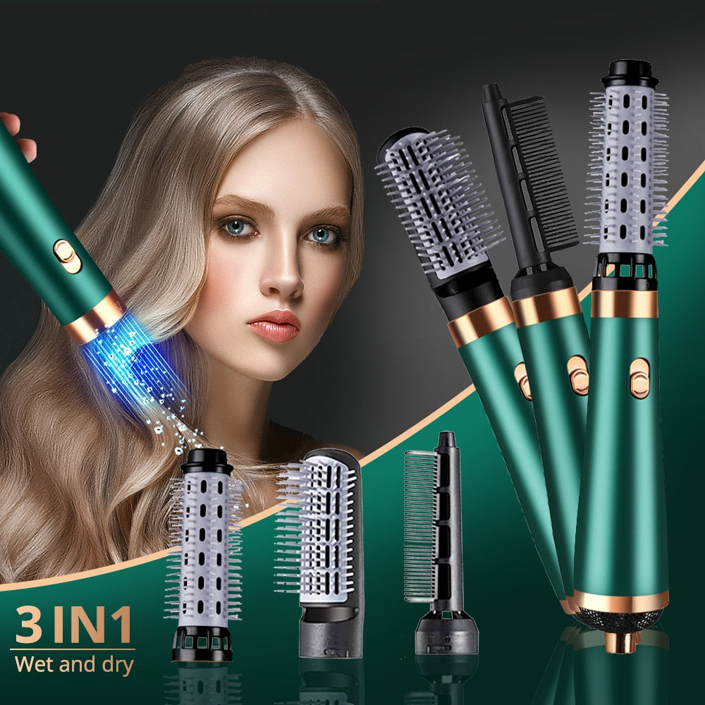 Hair Dryer Curler Comb 3-IN-1