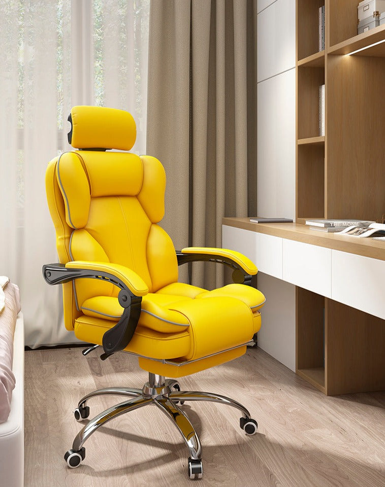 Luxury Desk Chair with Footrest