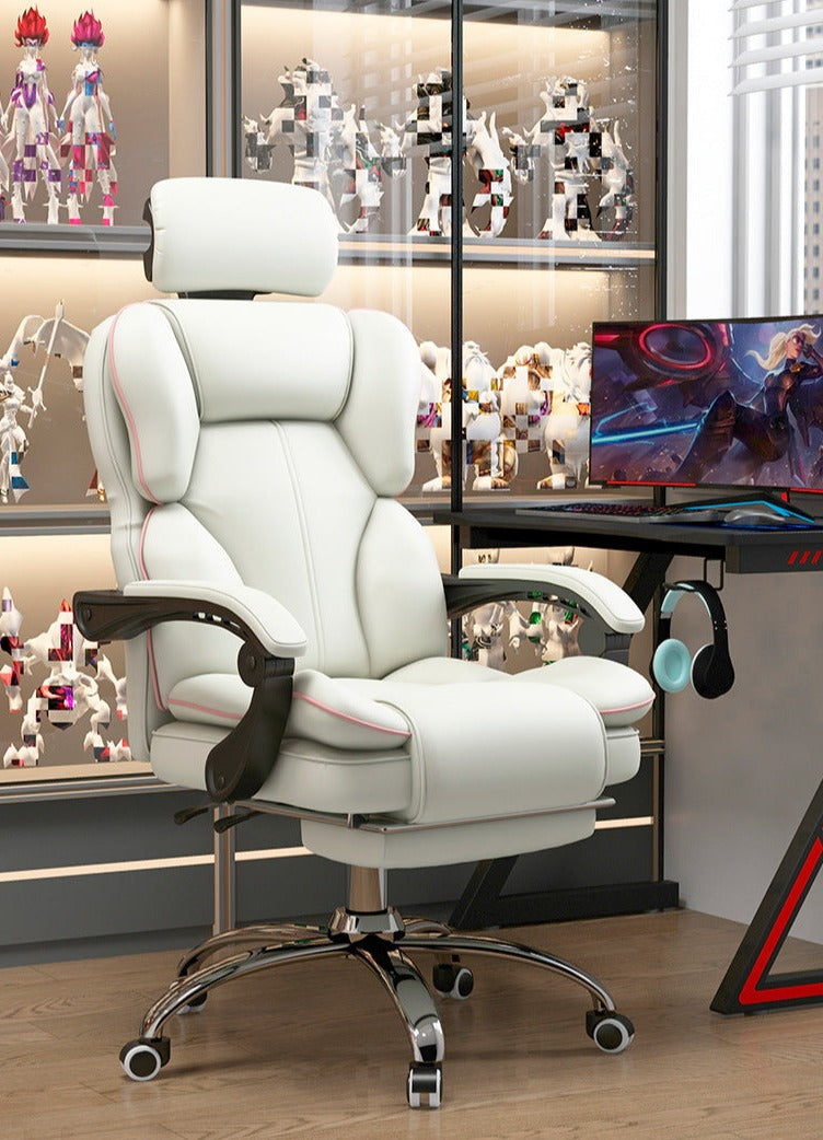 Luxury Desk Chair with Footrest