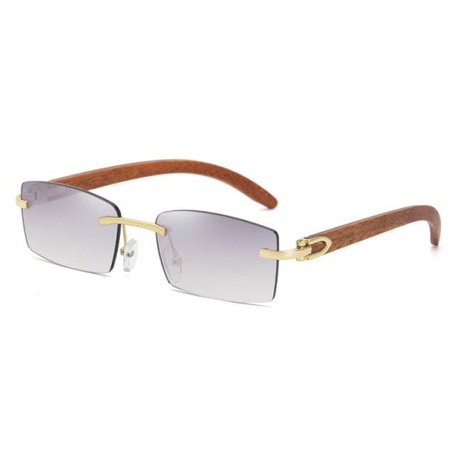Retro Wood Sunglasses Luxury Vintage UV400