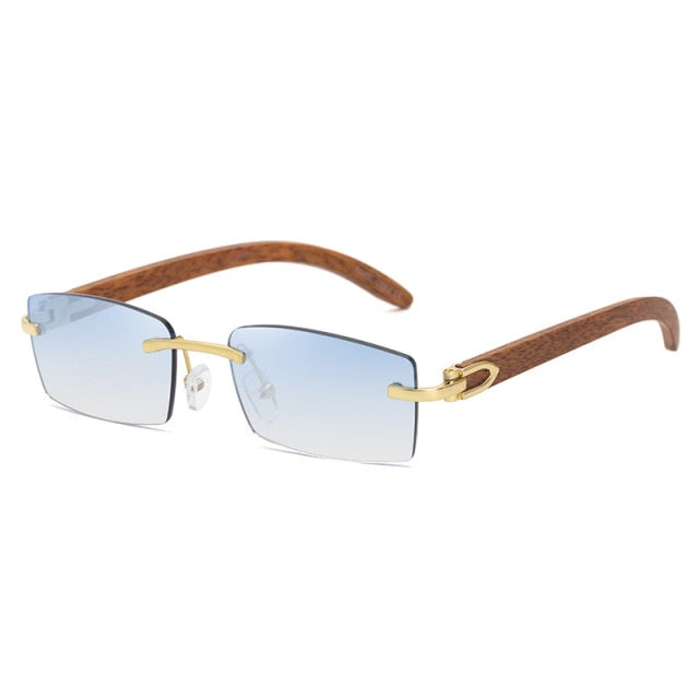 Retro Wood Sunglasses Luxury Vintage UV400