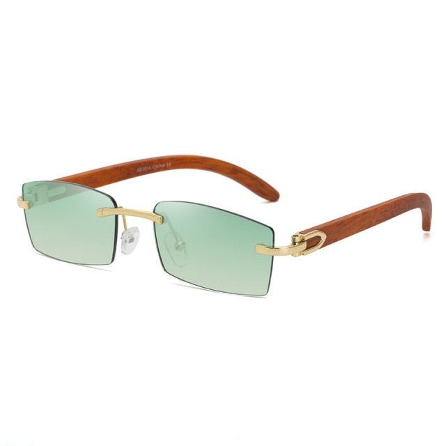 Retro Wood Sunglasses Luxury Vintage UV400