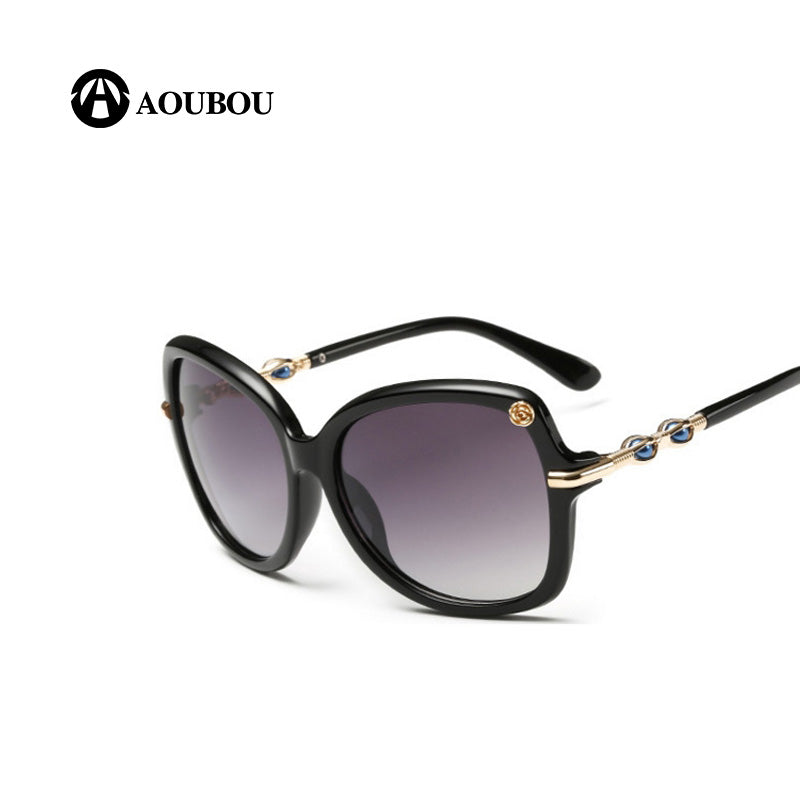 AOUBOU 2023 Luxury Diamond Pearl Polarized Sunglasses UV400